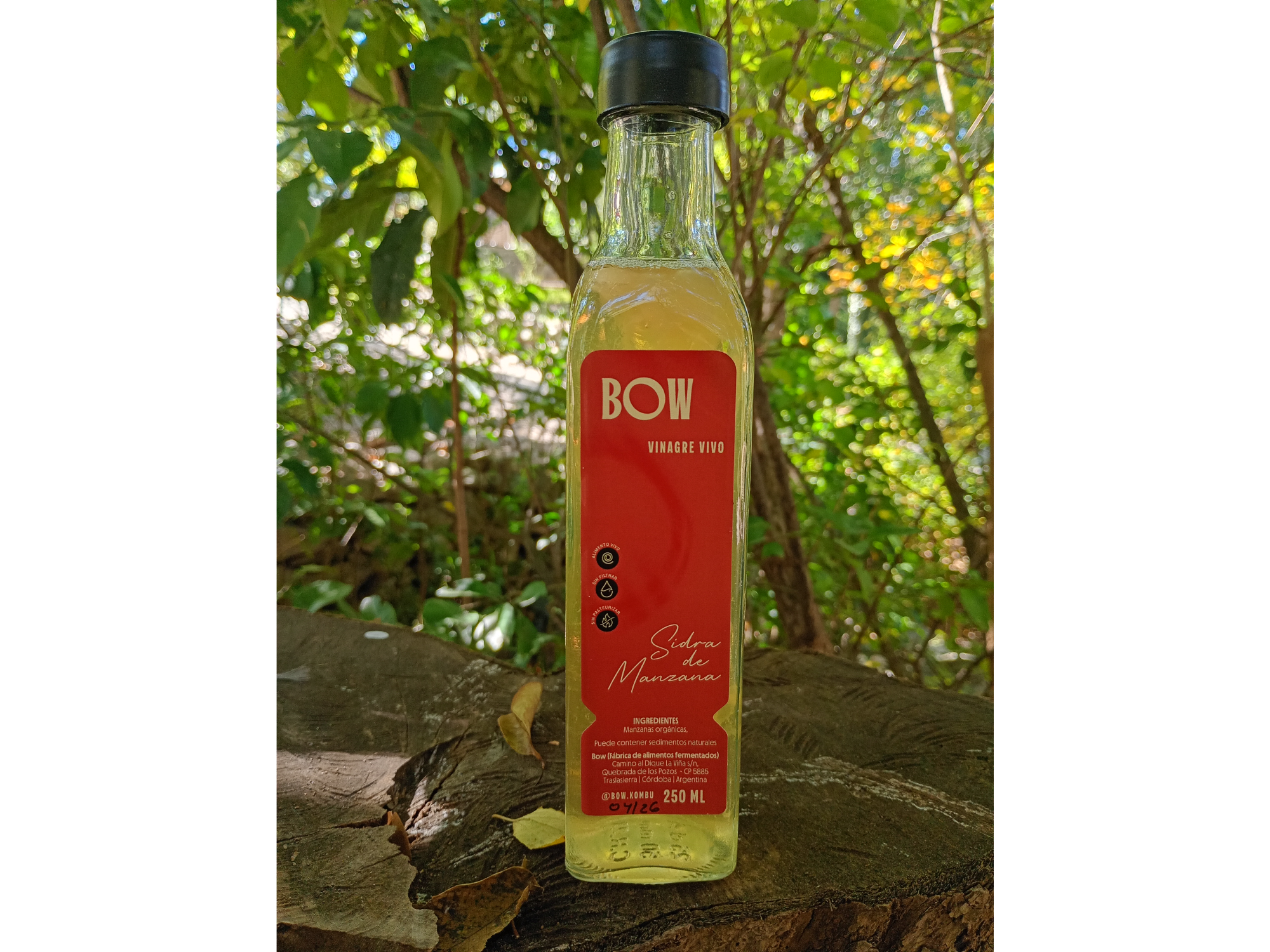 Vinagre Vivo de Sidra de Manzana orgánica