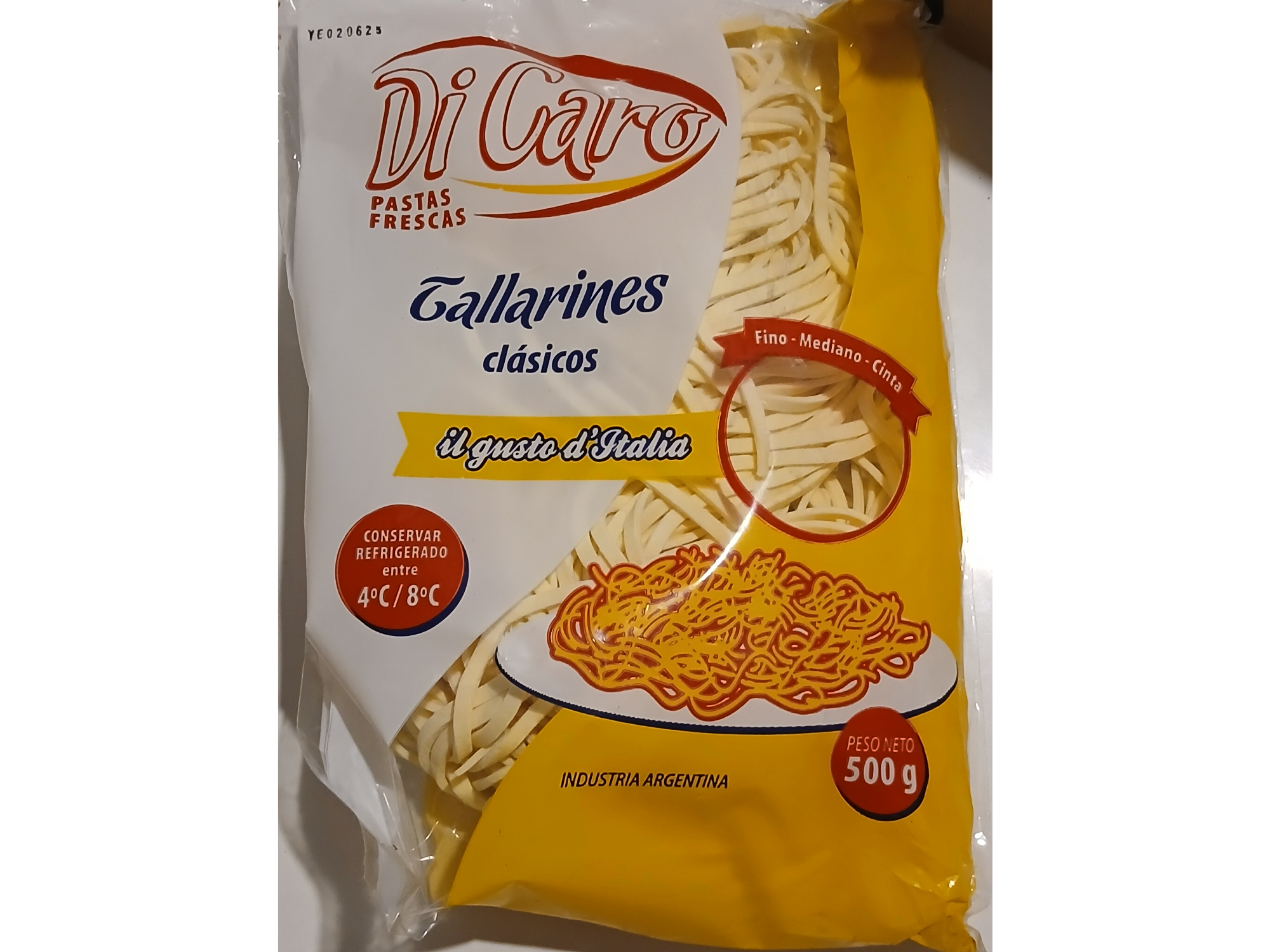 Fideos frescos