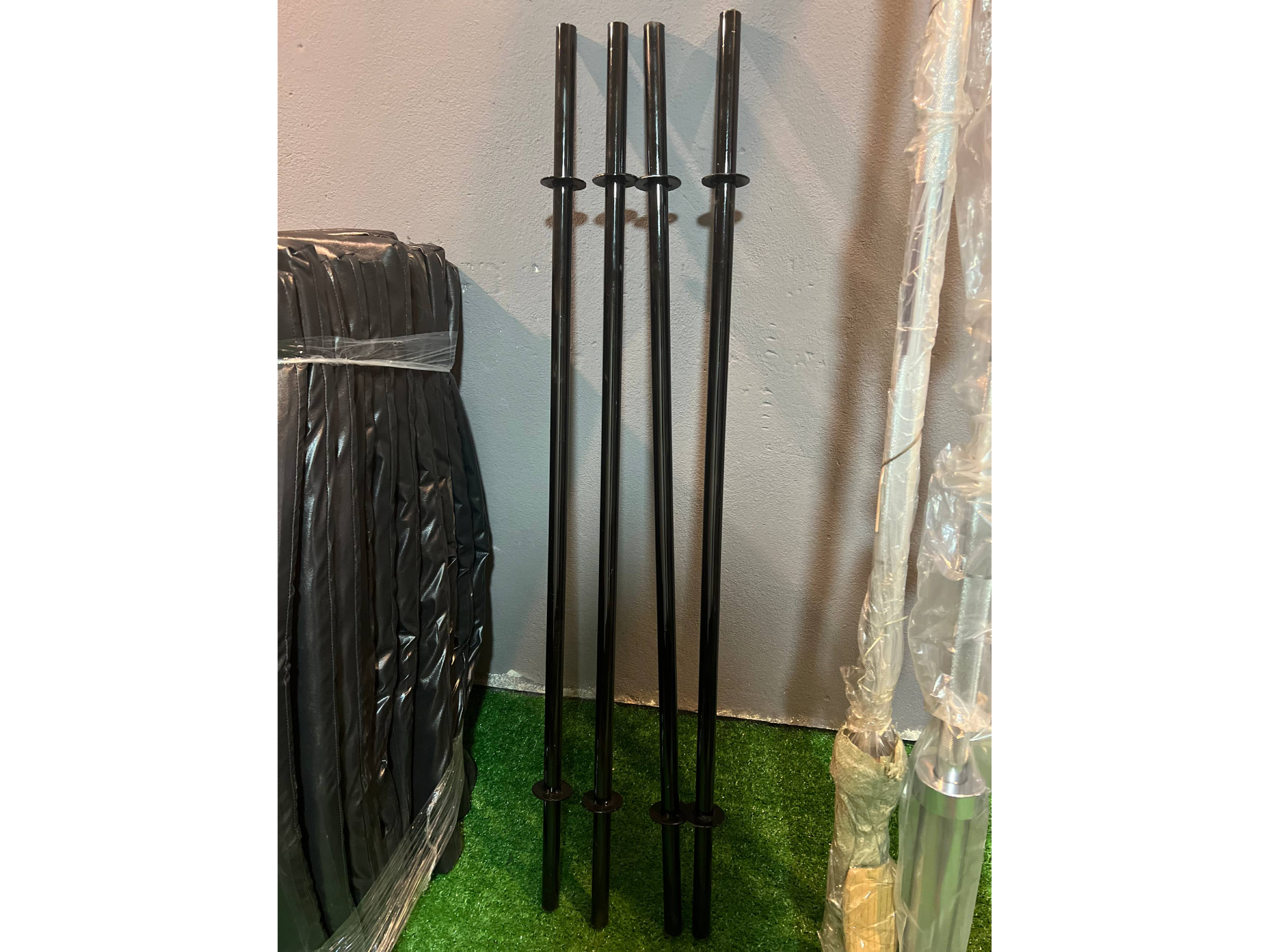 Barra hueca 1,8mts c/ topes