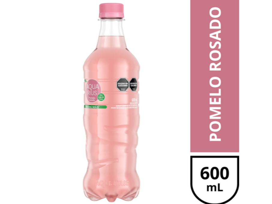 Aquarius Pomelo Rosado 600ml