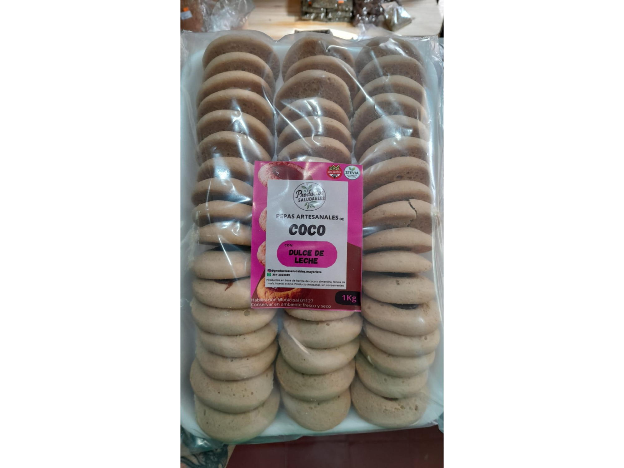 Pepas de Coco con Dulce de Leche