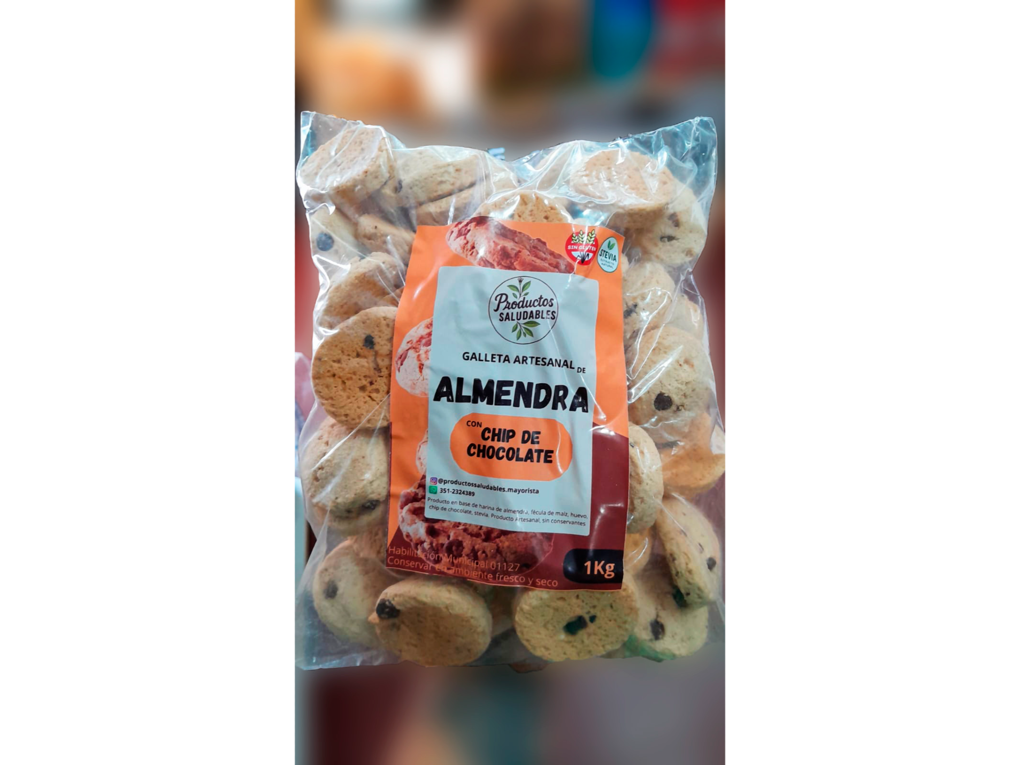 Harina Almendra y Chips Chocolate