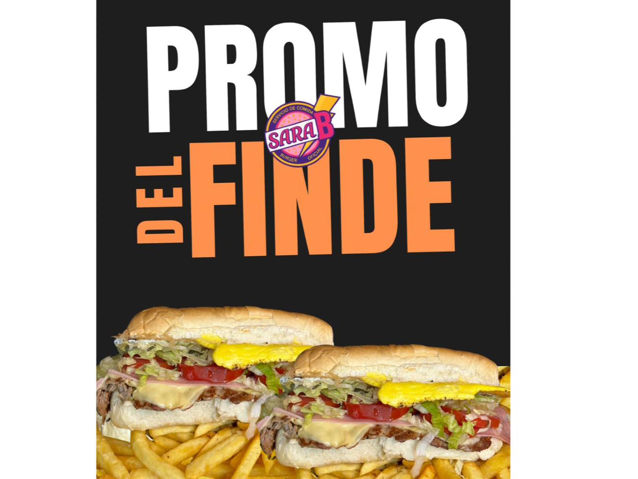 4 LOMOS COMPLETOS + papas fritas