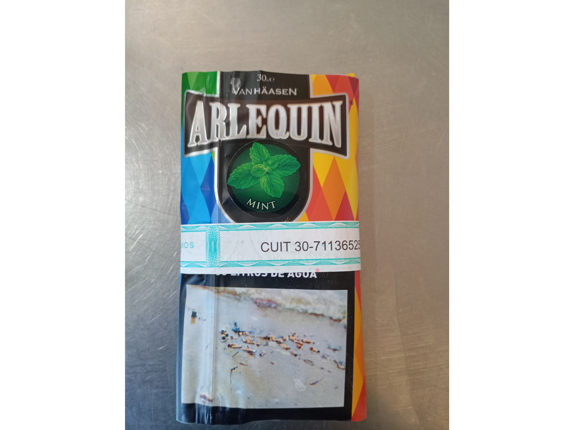 Arlequín saborizado menta