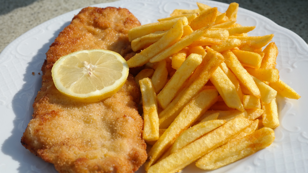 Milanesas con papas fritas
