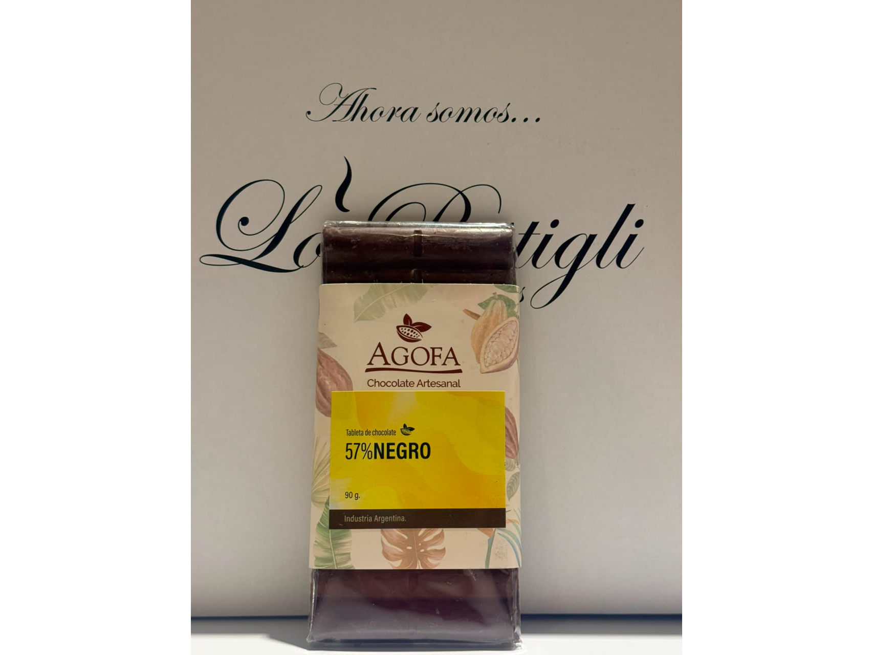 Tableta de chocolate 57% negro
