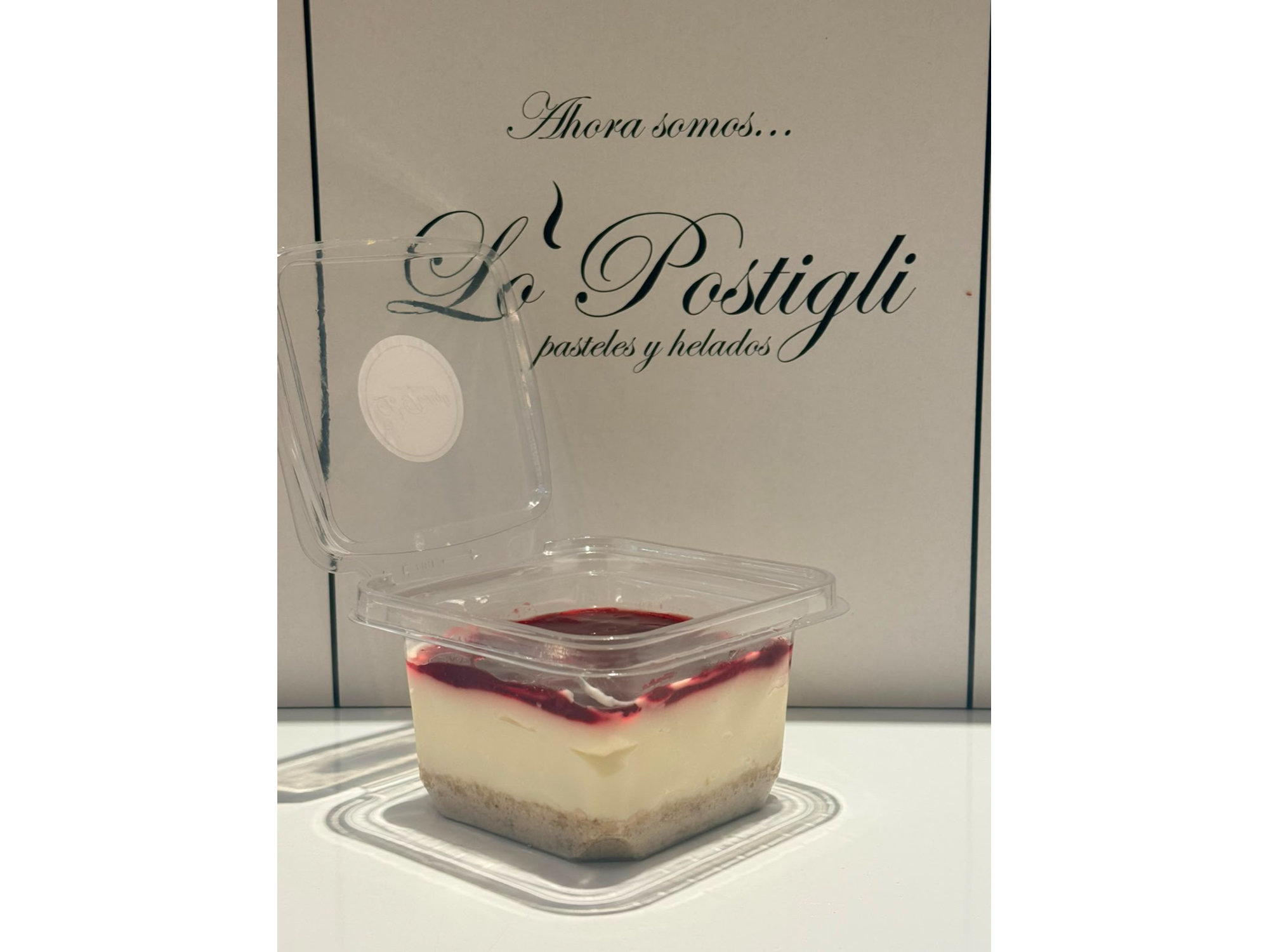 Shot cheesecake frutos rojos