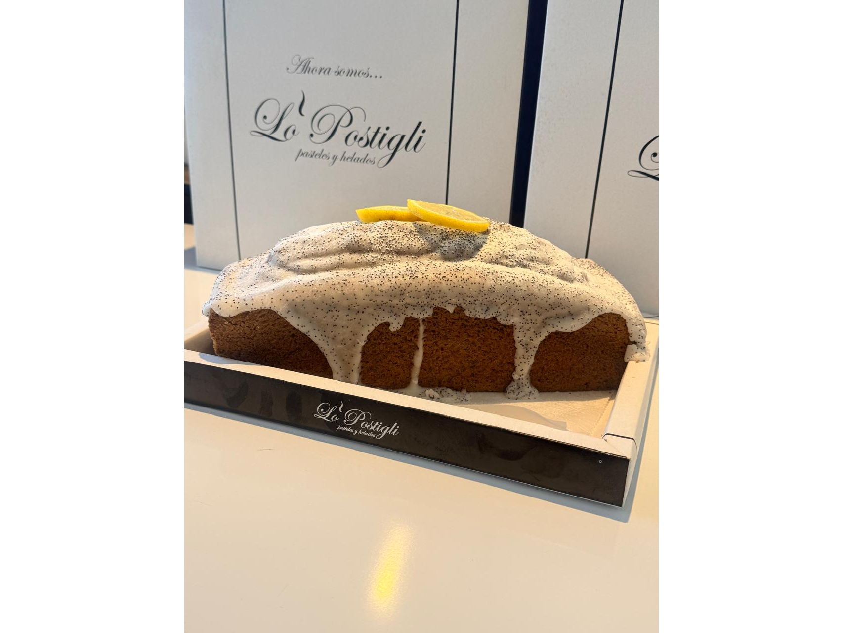 Budin de limon con amapolas