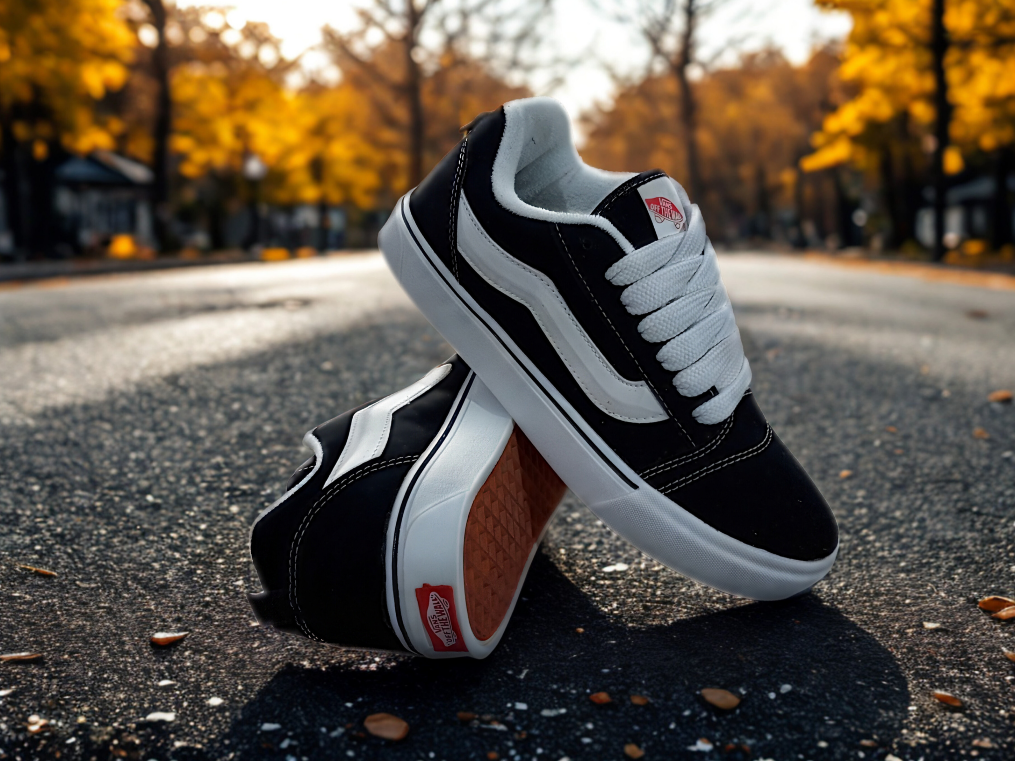 VANS KNU SKOOL - NEGRO/BLANCO de URBÆN
