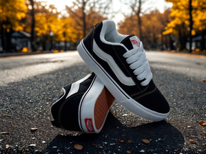 VANS KNU SKOOL - NEGRO/BLANCO de URBÆN