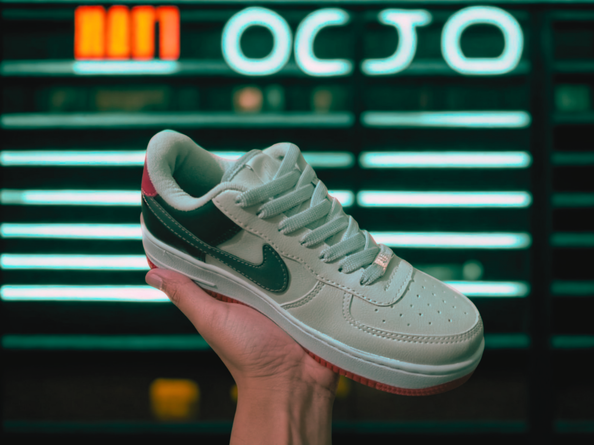 AIR FORCE 01' - GRIS & ROJO