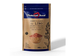 Semillas de Lino Entera "Natural Seed" - 200 Grs. con cierre zipper y Doypack