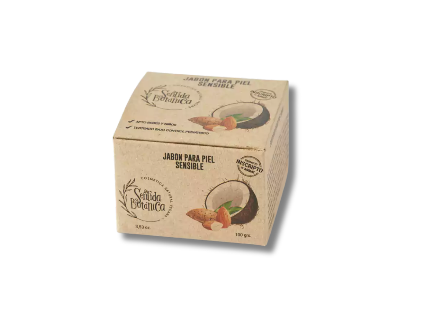 Jabón para pieles sensibles, bebes y niños "Sentida Botanica" - 100 GRS.