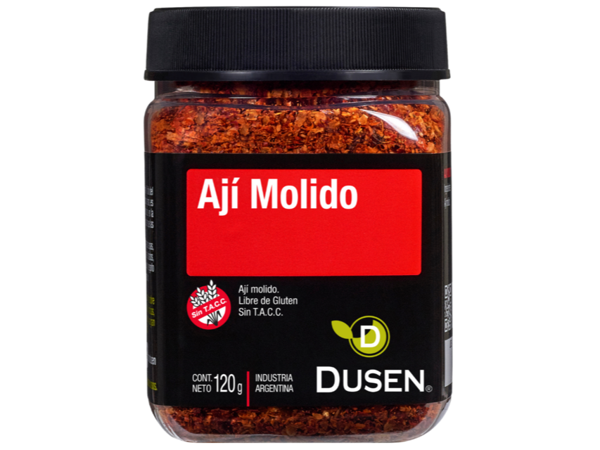 Ají Molido "Dusen" Sin TACC - Pote de 120 Grs.