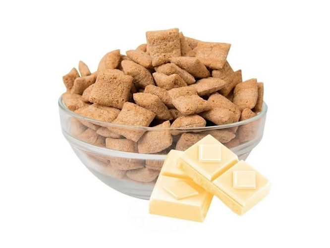 Almohaditas de Cereal con relleno de Chocolate Blanco "Granix"