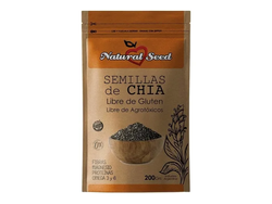 Semillas de Chia Entera "Natural Seed" - 200 Grs. con cierre zipper y Doypack