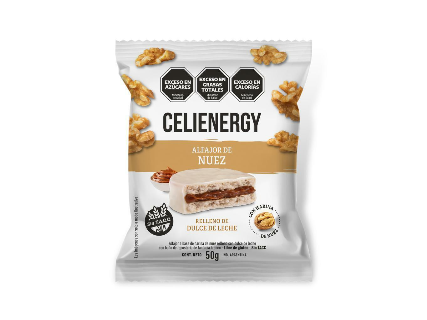 Alfajor Base Harina Nuez - Celienergy
