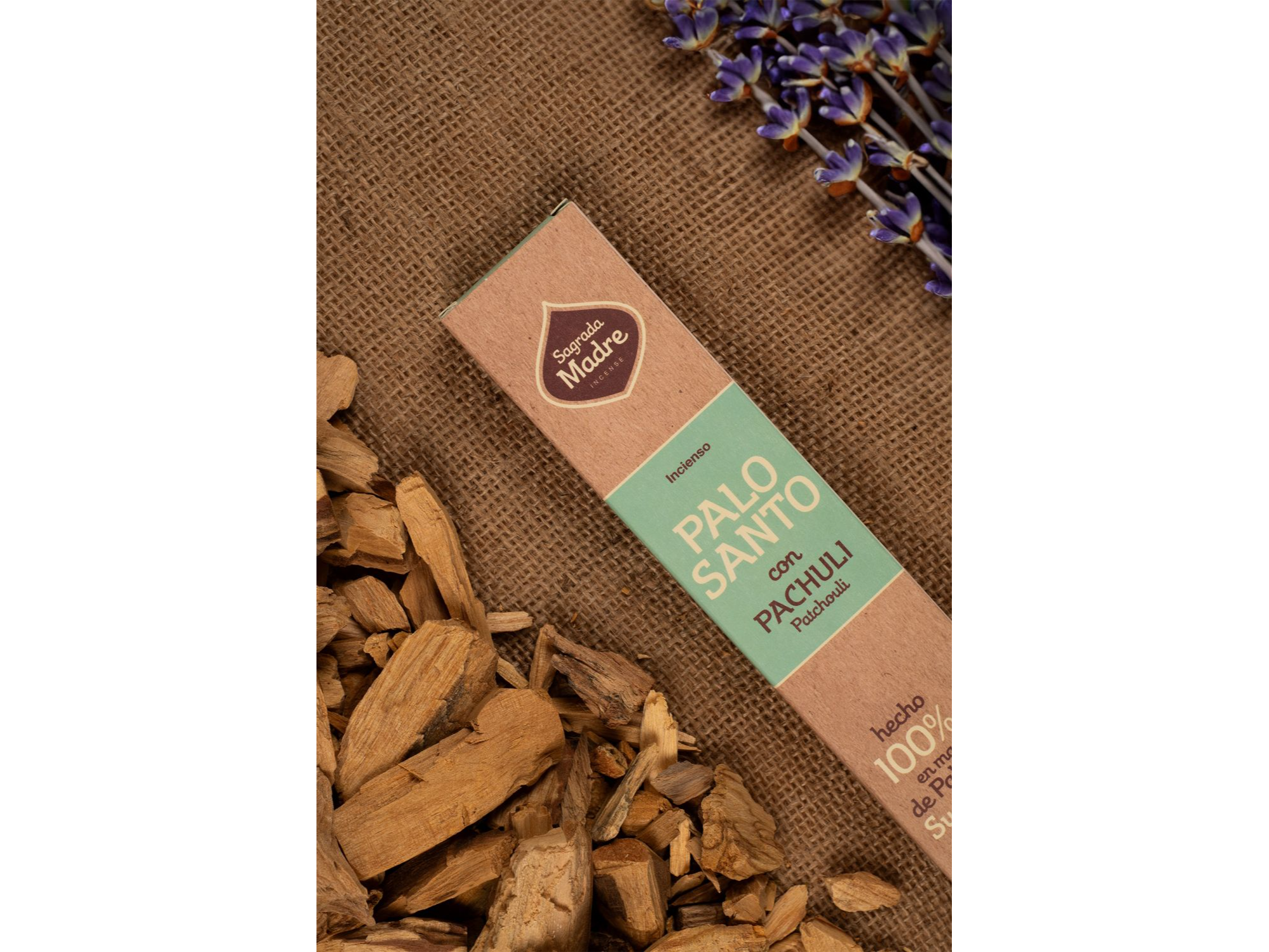PALO SANTO SUSTENTABLE - PACHOULI  - LINEA NATURAL (8 varillas)