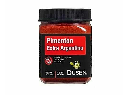Pimentón Extra Argentino "Dusen" Sin TACC - Pote de 120 Grs.