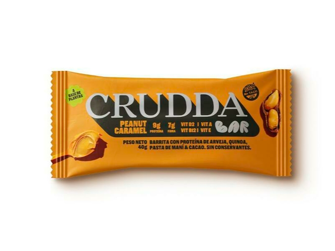 Crudda Bar Peanut Caramel - 40 Grs.