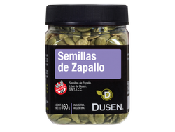 Semillas de Zapallo "Dusen" Sin TACC - Pote de 160 Grs.