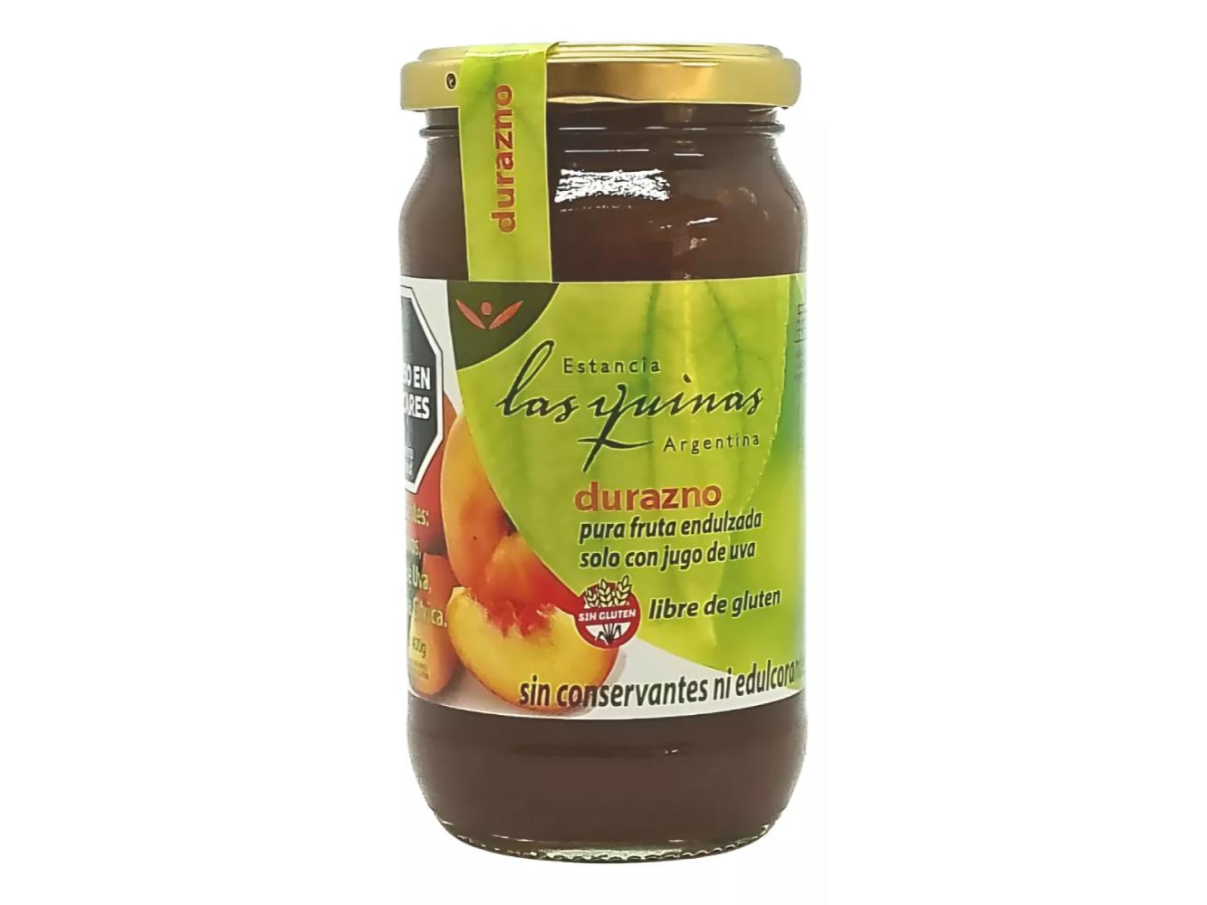 Mermeladas de Durazno sin azúcar agregada "Las Quinas" - 400 Grs.