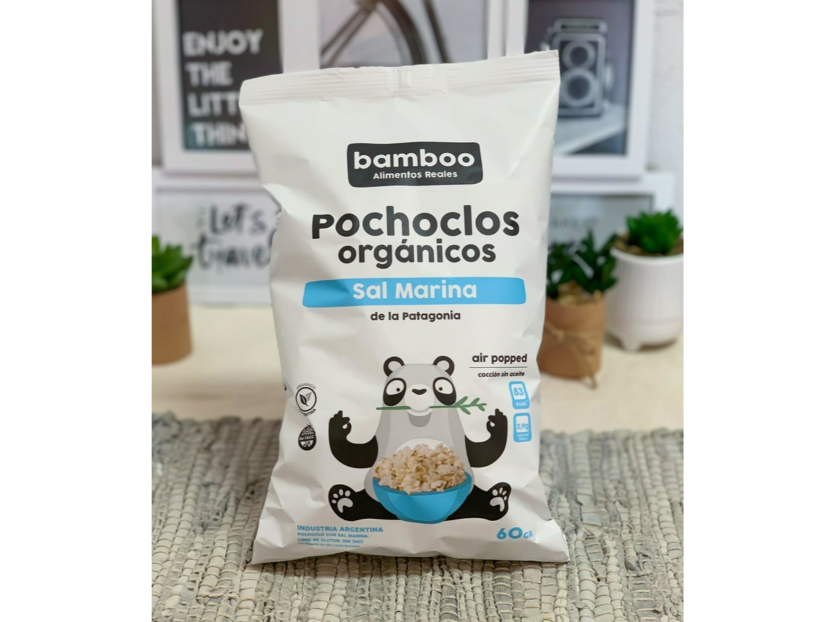 Pochoclos Orgánicos Sal Marina "Bamboo"