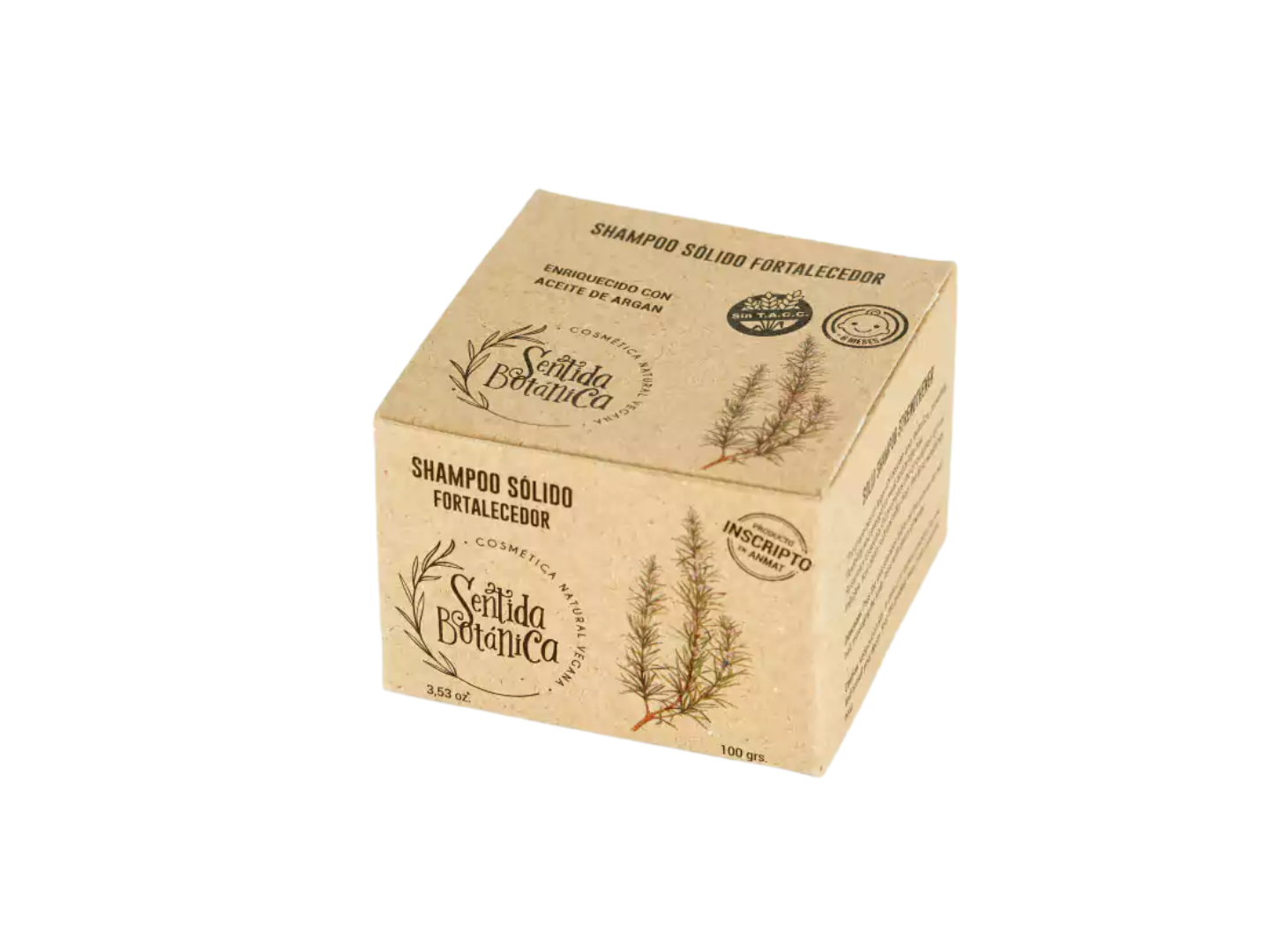 SHAMPOO Sólido - Fortalecedor "Sentida Botanica" - 100grs.
