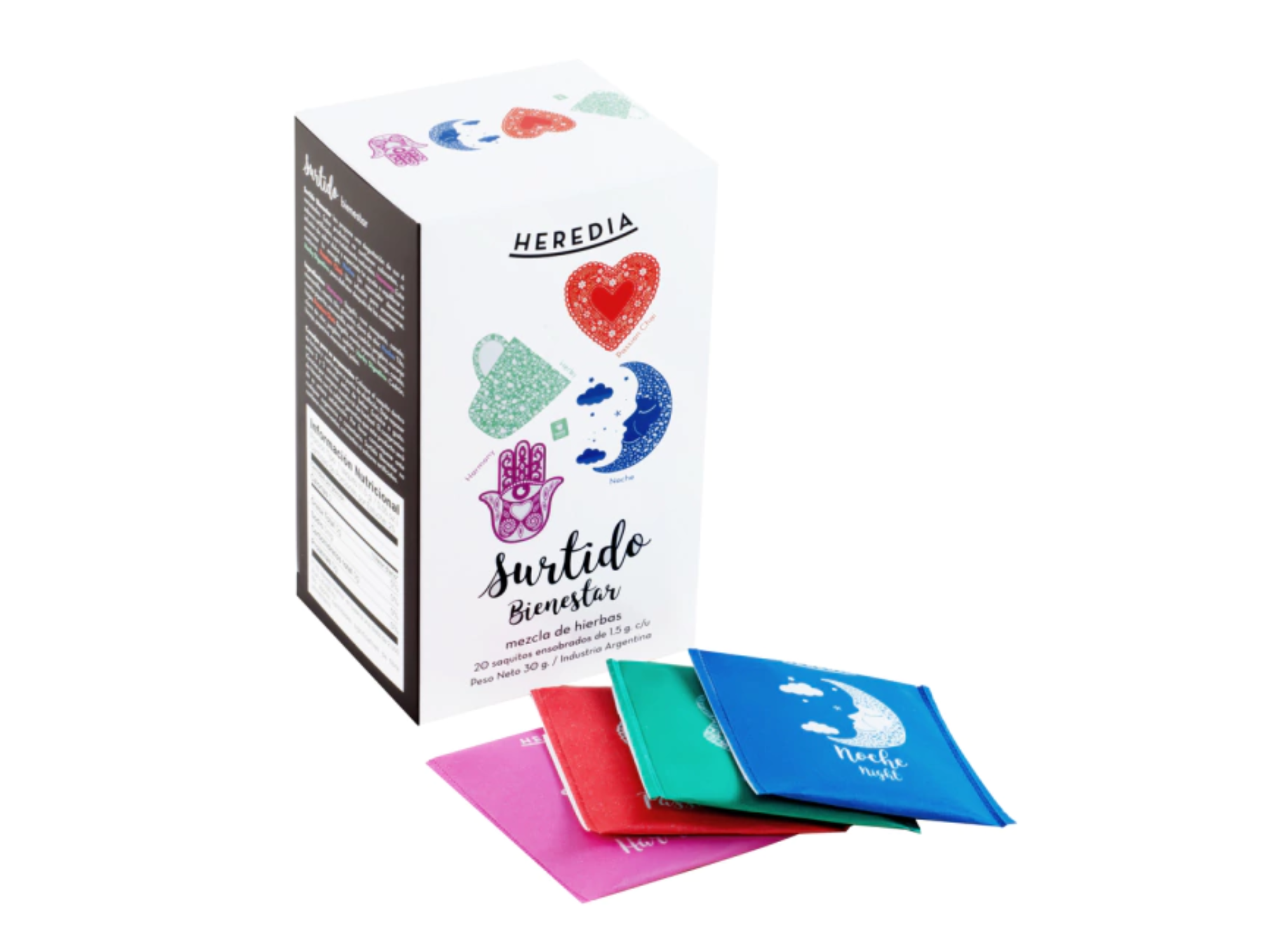 Té Surtido Bienestar"Heredia"- 20 saquitos