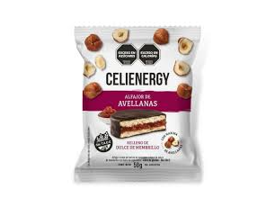 Alfajor base Harina de  Avellanas con membrillo- Negro- Celiernergy