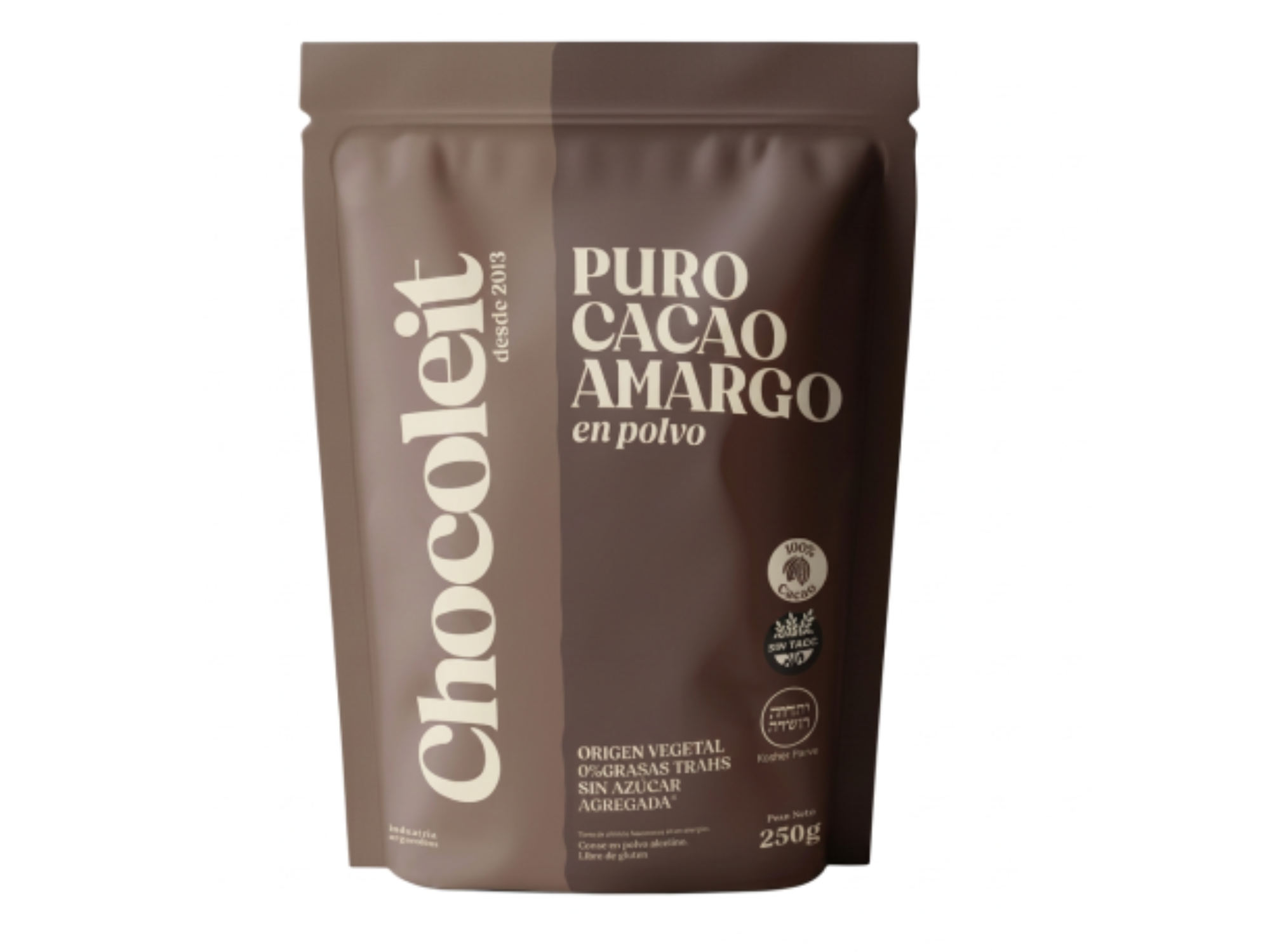 Cacao puro amargo en polvo "Chocoleit" - 250 Grs.