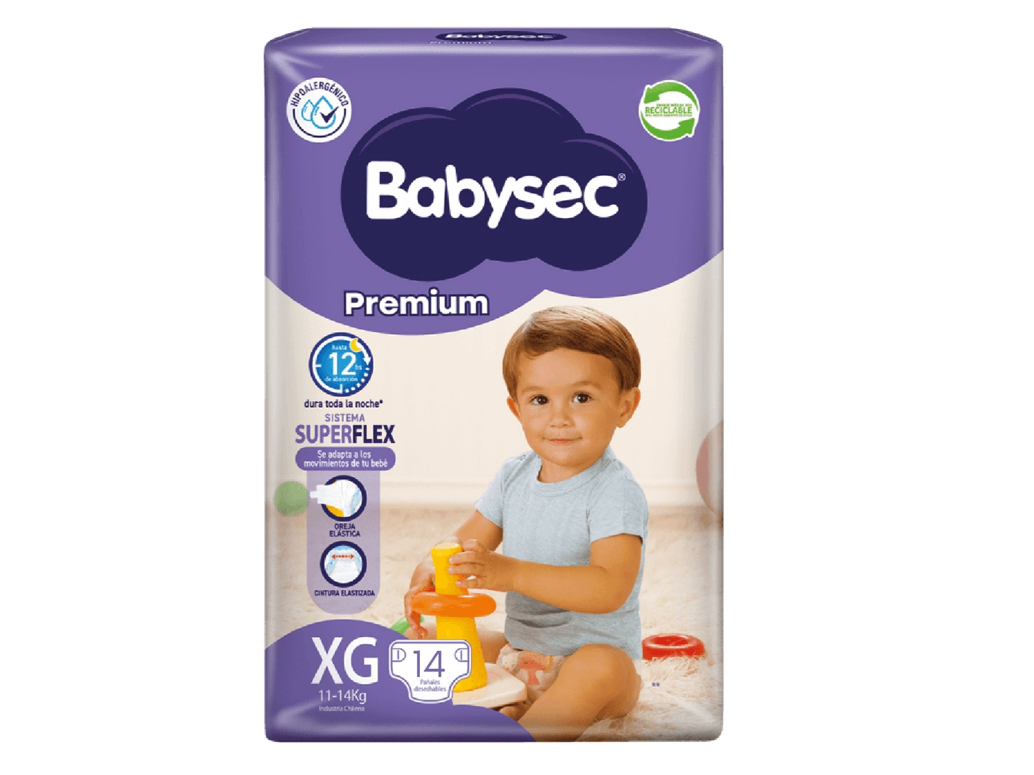 Pañal Babysec Premium XG
