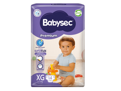 Pañal Babysec Premium XG