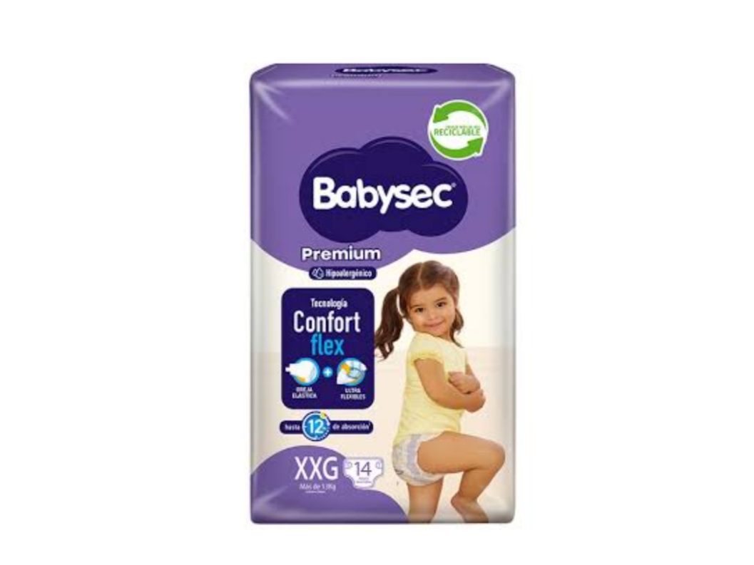 Pañal Babysec premium Talla XXG