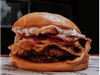 Melvin doble con papas fritas, gaseosa y postre