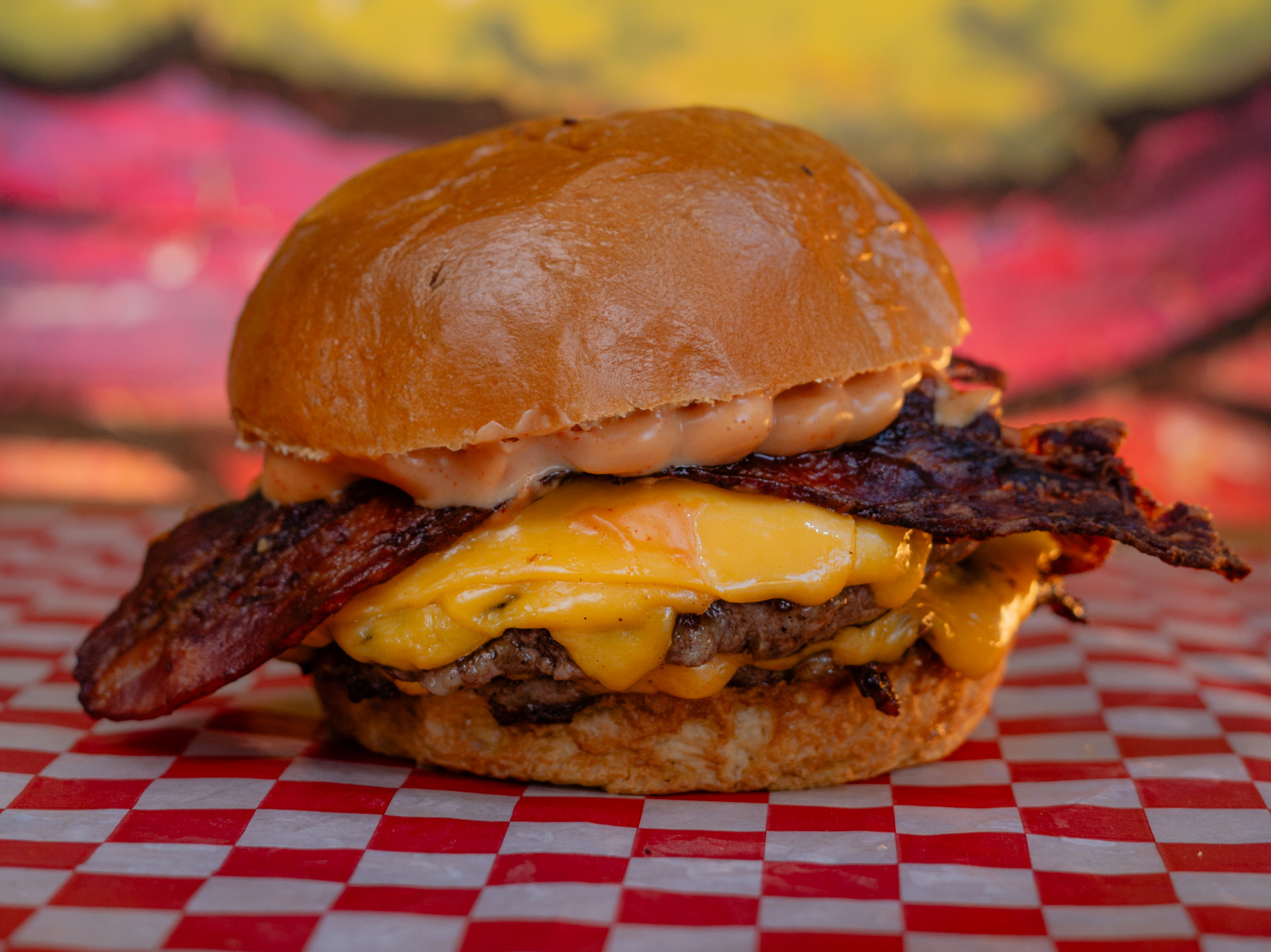 2 BACON CHEESE simples con papas fritas