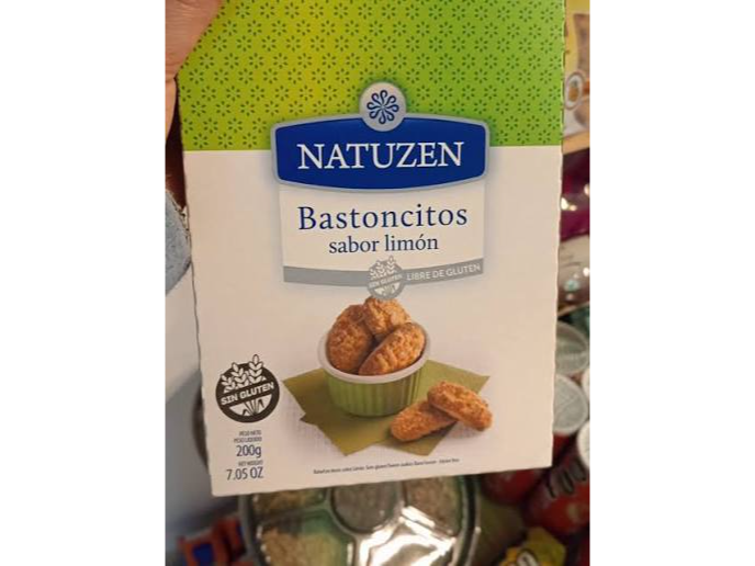 Masitas BASTONCITOS "Sin TACC" - 200 grs - Sabor: Limón - Natuzen
