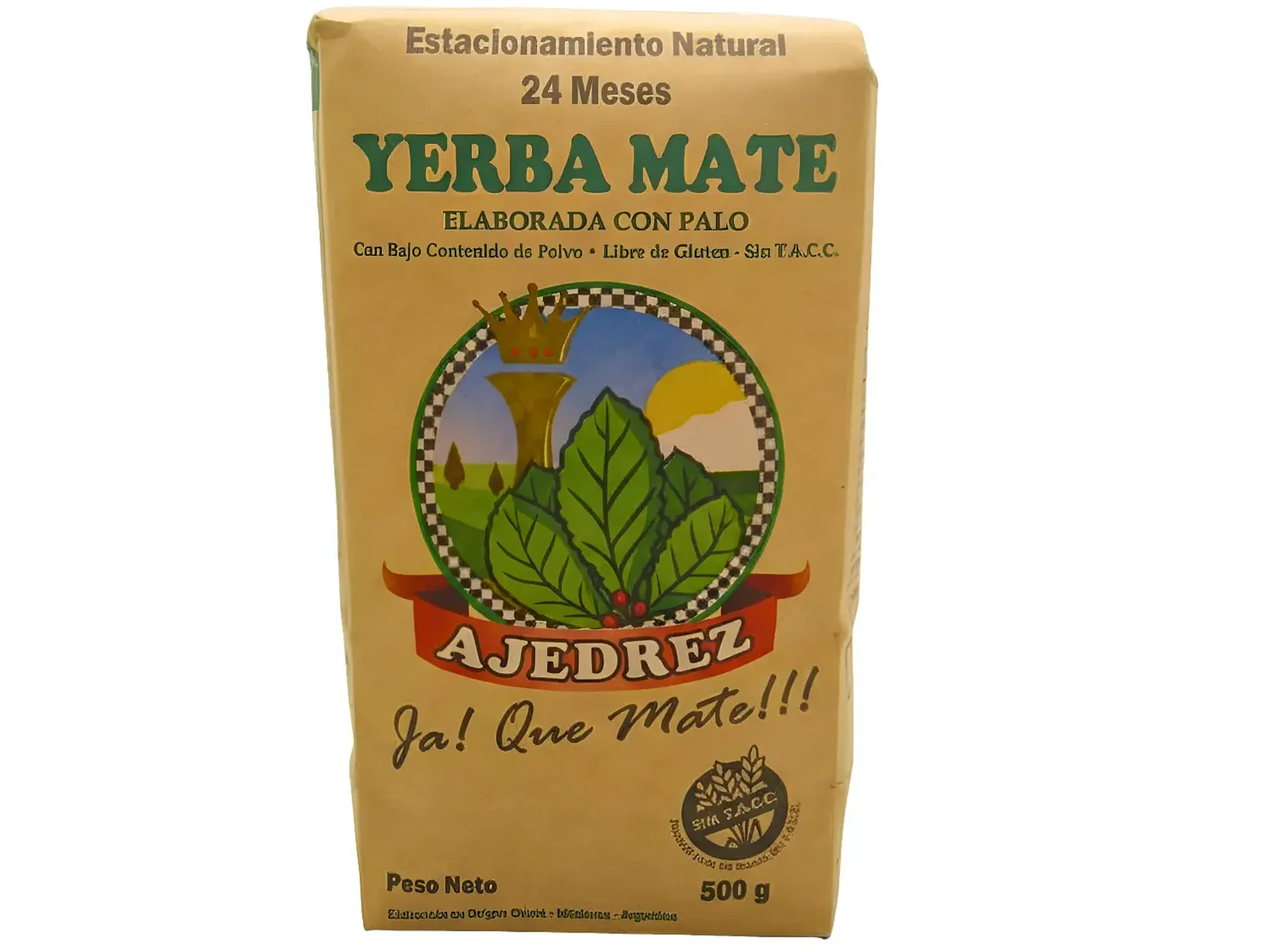 Yerba orgánica antiácida con palo