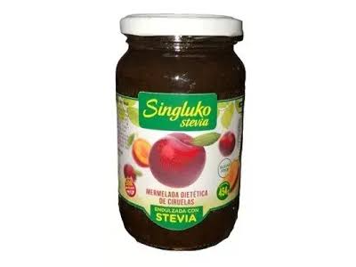 Mermelada para diabéticos Singluko "con Stevia" - 454 grs - sabor: Ciruela