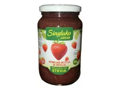 Mermelada para diabéticos Singluko "con Stevia" - 454 grs - sabor: Frutilla