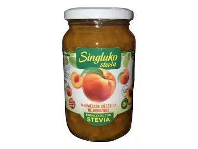Mermelada para diabéticos Singluko "con Stevia" - 454 grs - sabor: Durazno