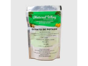 Suplemento Natural Whey - Citrato de Potasio, en polvo natural x 250g