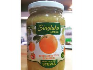 Mermelada para diabéticos Singluko "con Stevia" - 454 grs - sabor: Naranja