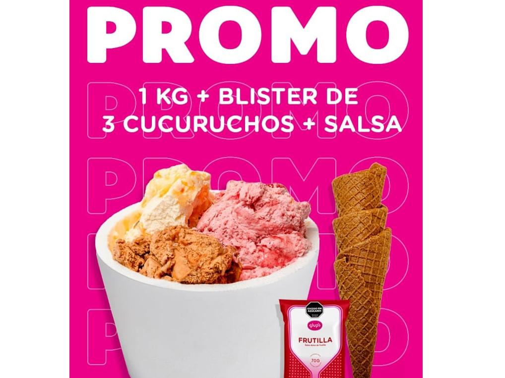 1KG + 3 CUCURUCHOS + 1 SALSA