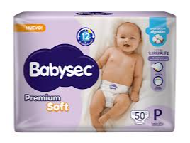 BABYSEC PREMIUM SOFT TALLE P x 50 U.