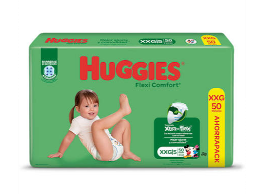 HUGGIES FLEXI CONFORT TALLE XXG X 50 U.