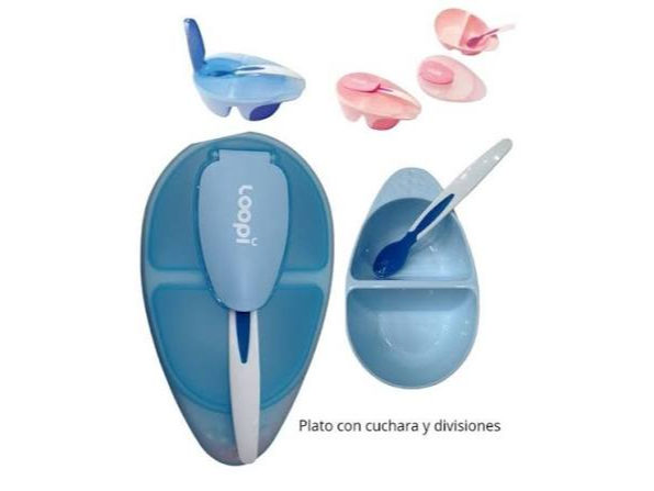 PLATO BOWLS CON TAPA MAS CUCHARA TERMOSENSIBLE