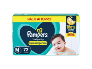 PAMPERS TALLE M x 72 U.