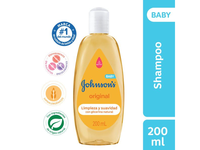 J&J SHAMPOO ORIGINAL x 200 ml.