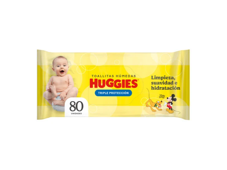 HUGGIES TRIPLE PROTECCIÓN  X 80 PAÑOS